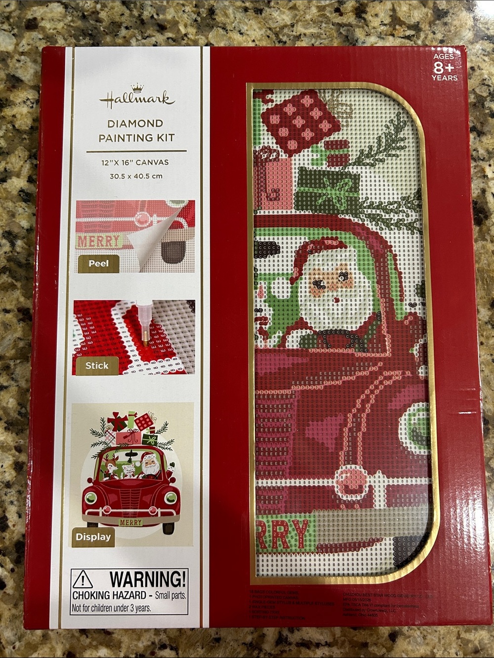 Hallmark Santa in Truck Diamond Painting Kit